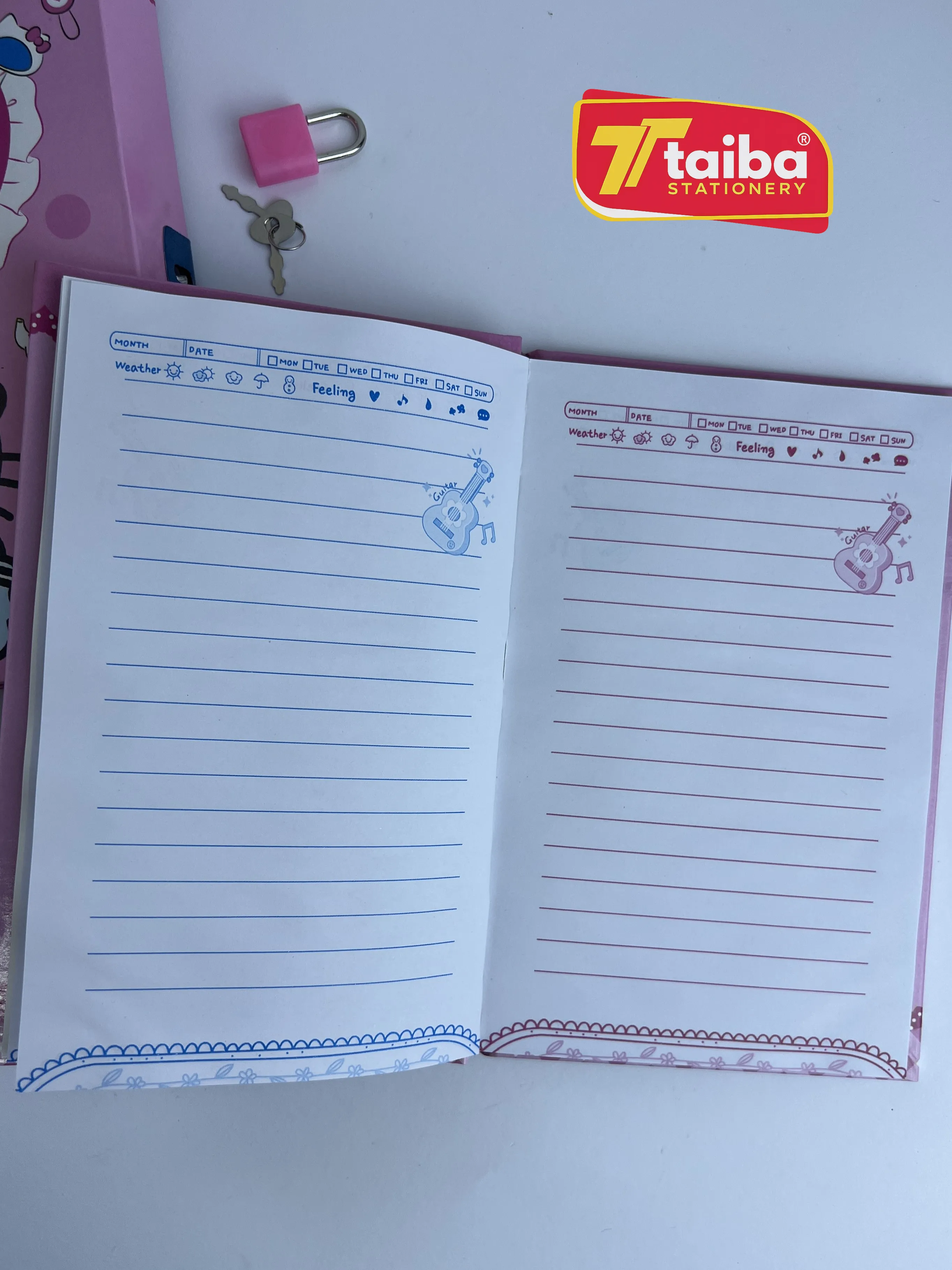 CARNET A5 AVEC SERRURE JOURNAL INTIME ENFANT 1398-7 YH32K