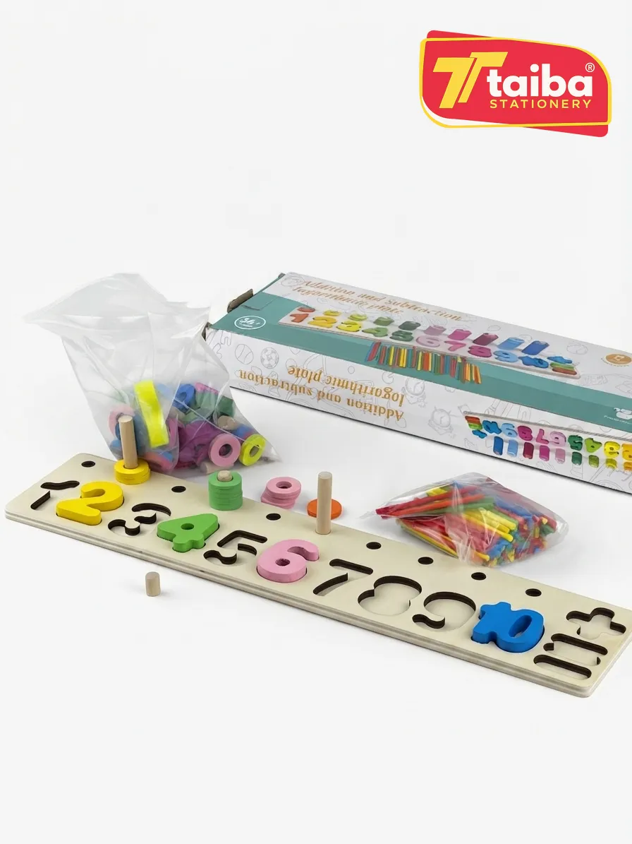 JEUX EDUCATIF EN BOIS CHIFFRE MULTIFONCTION  PL-8078