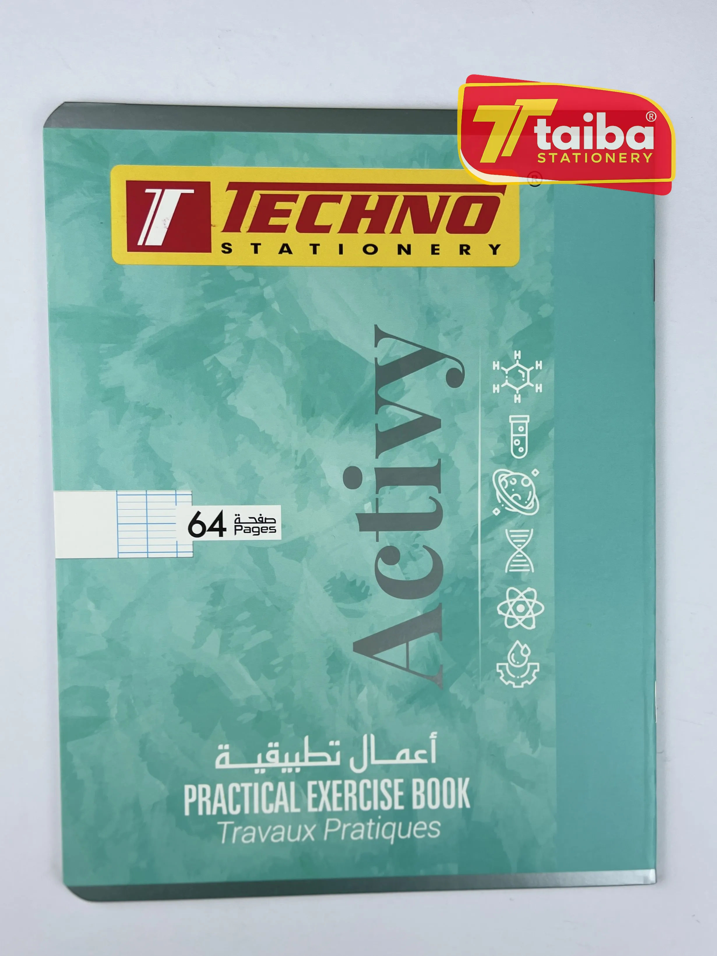 CAHIER PIQUE TP 64P 17*22 CM SEYES 70G TECHNO 9812