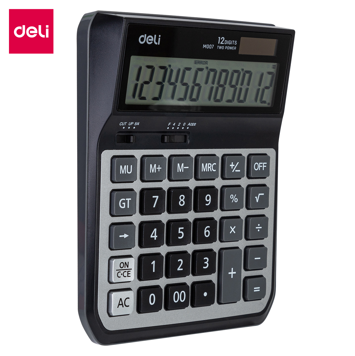 CALCULATRICE DE BUREAU deli 12 CHIFRES 201.2*160*46mm  RF M00720