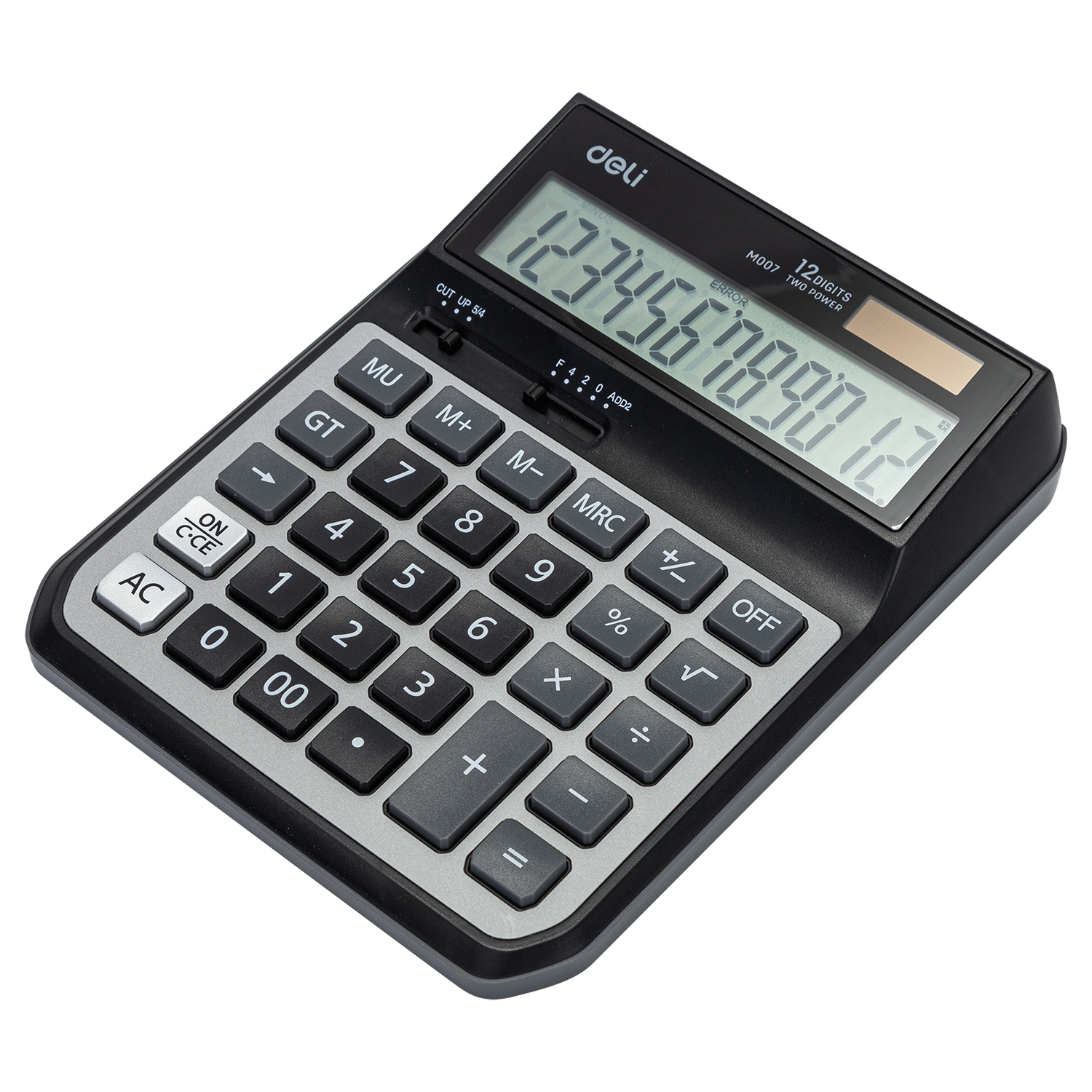 CALCULATRICE DE BUREAU deli 12 CHIFRES 201.2*160*46mm  RF M00720