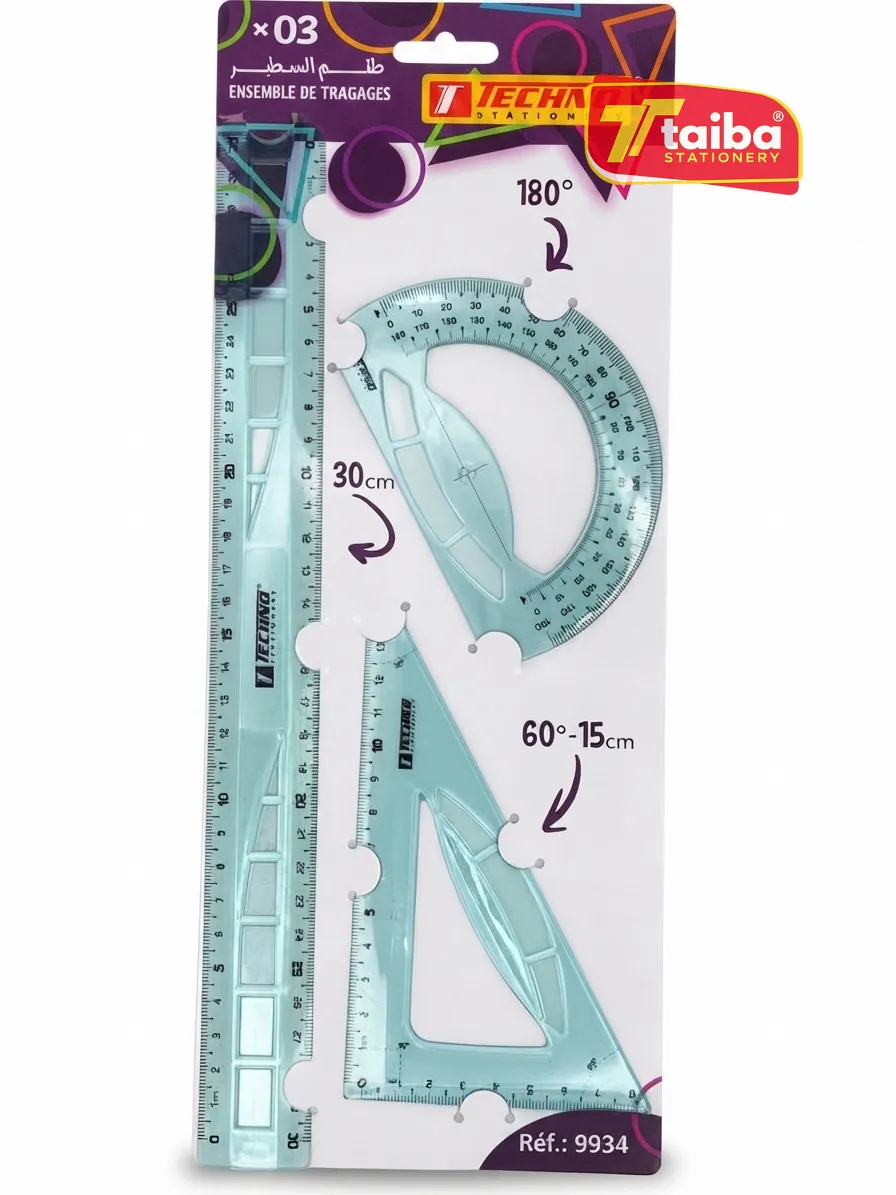 ENSEMBLE DE TRACAGE 3PCS 30CM TCHNO 9934