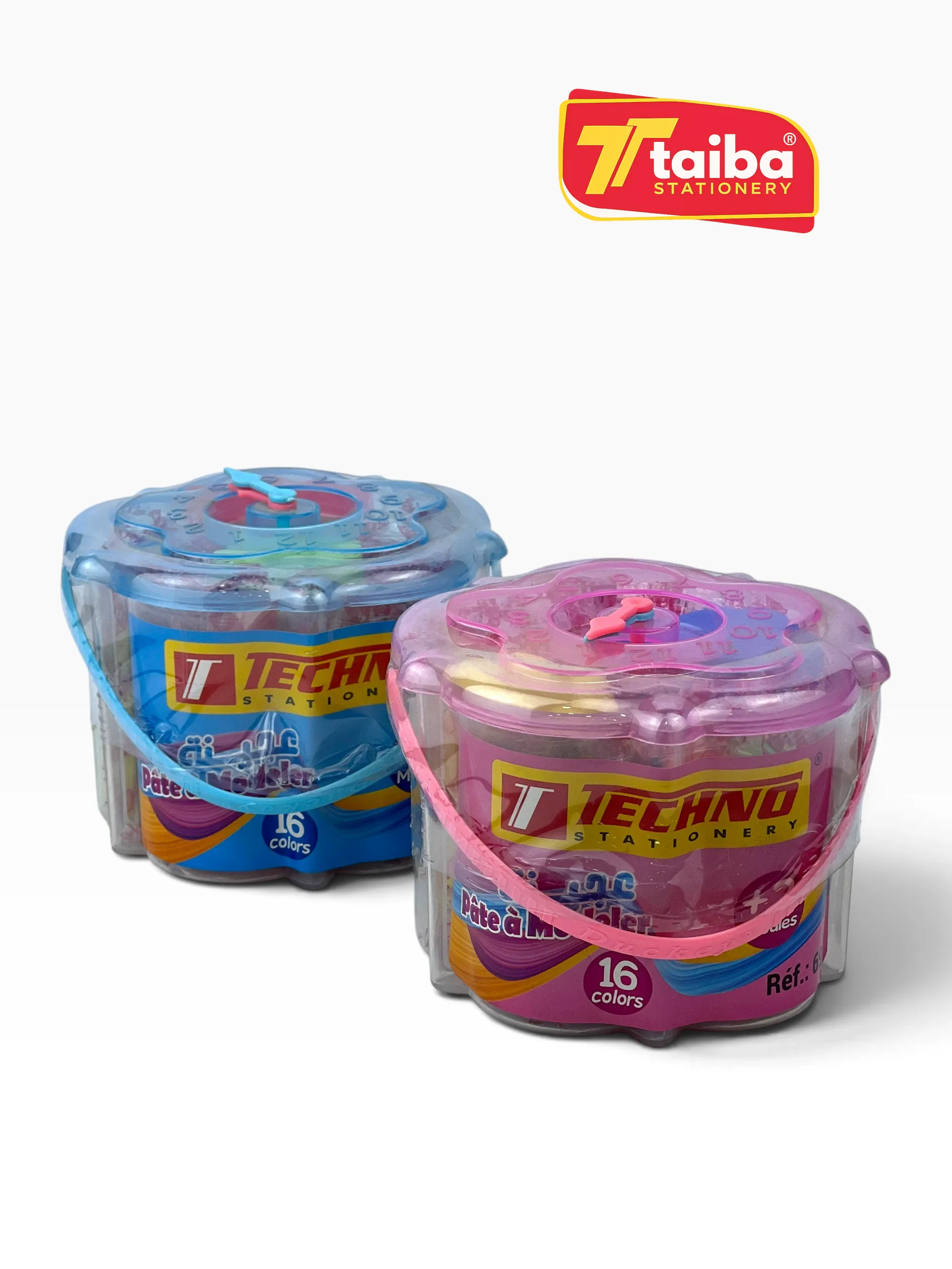 PATE A MODELER EN POT 12 COULEURS + 2 MOULES TCHNO 6949