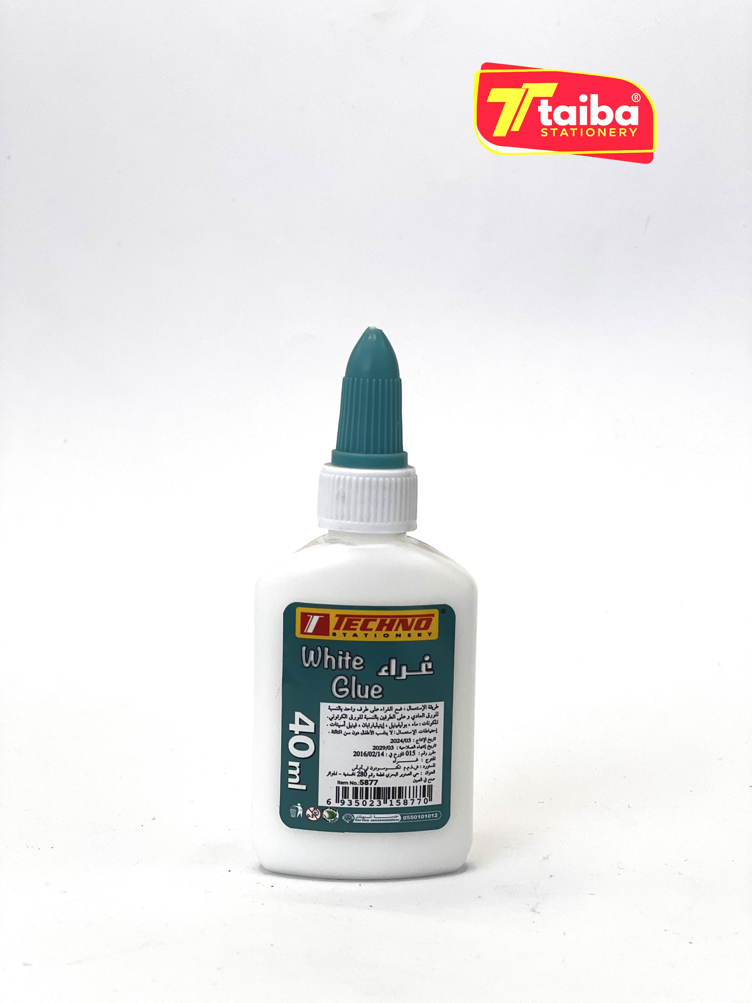 COLLE BLANCHE BOUCHON APPLICATEUR 40ml TECHNO-5877
