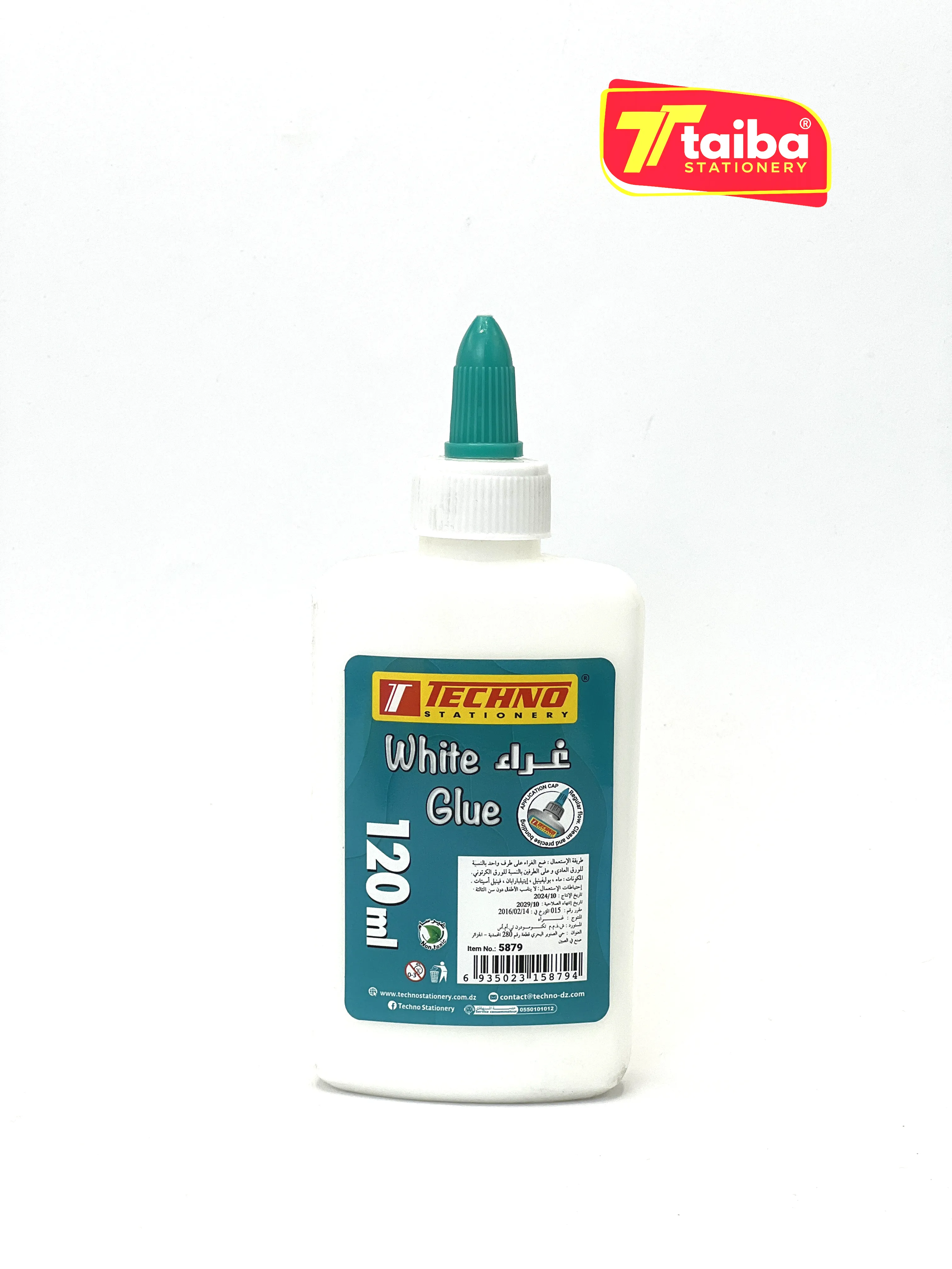COLLE BLANCHE A BOUCHON APPLICATEUR 120ml TECHNO-5879