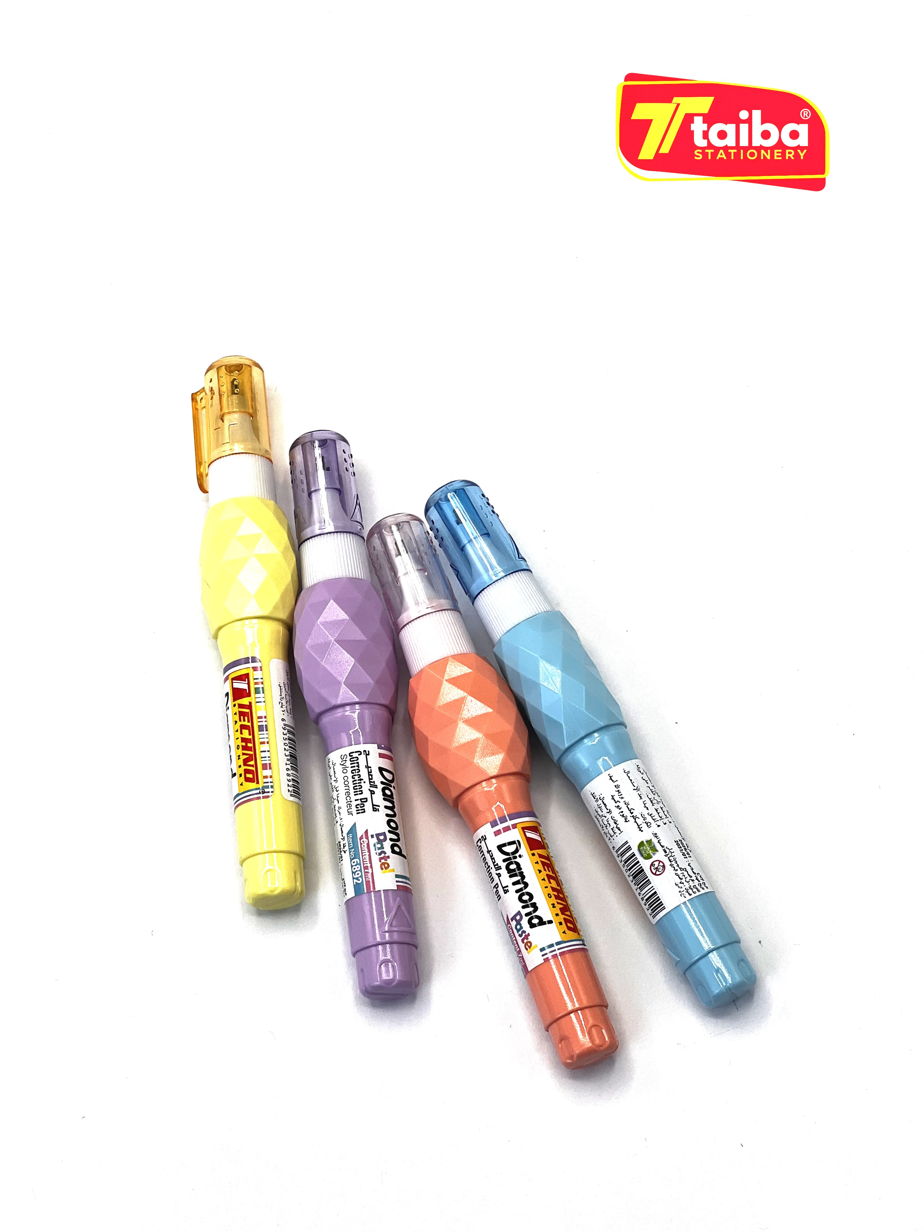 STYLO CORRECTEUR TETE EN METAL 07ML COULEUR PASTEL TCHNO 6892