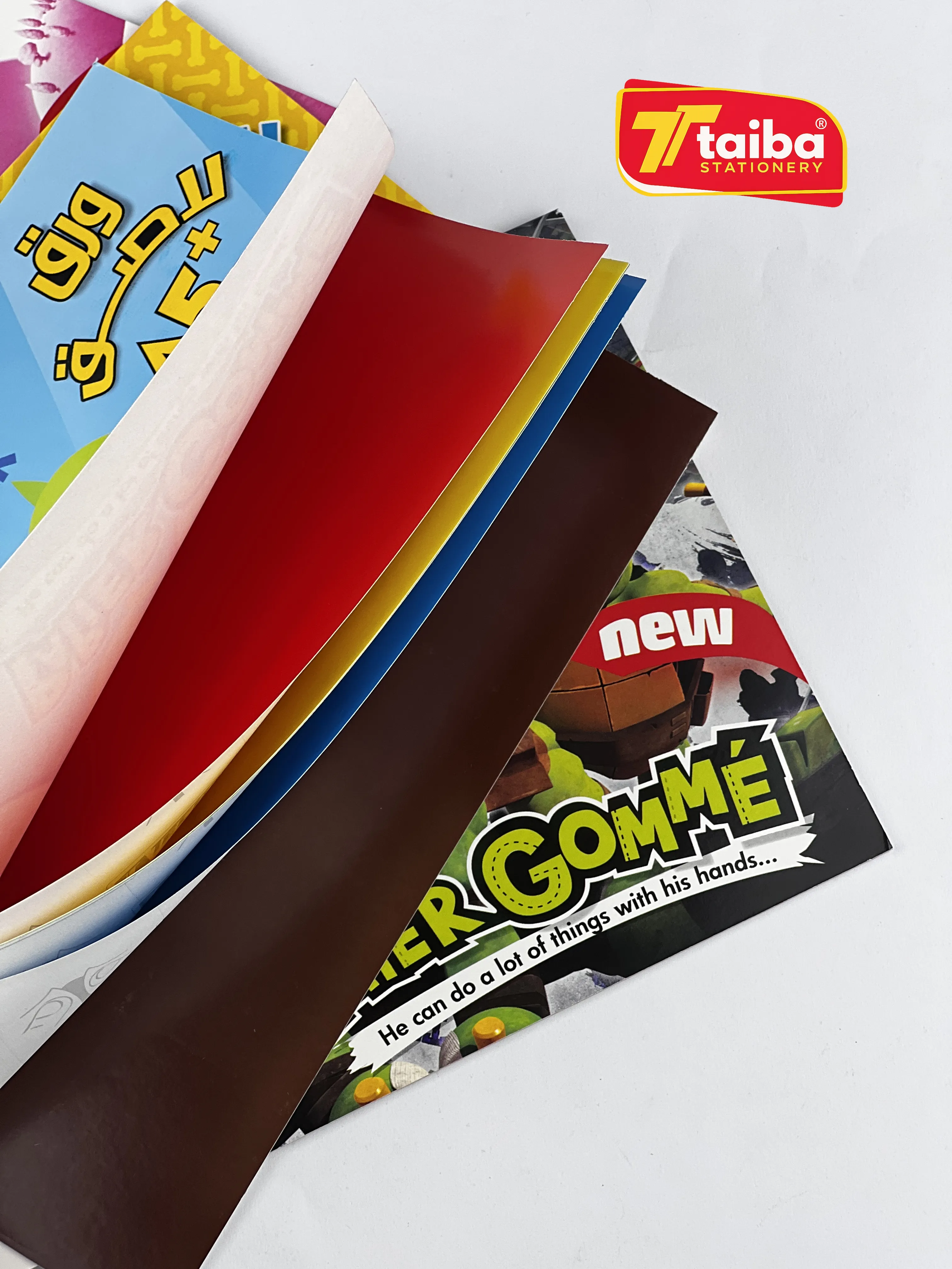 PAPIER GOMME BRILLANT AUTOCOLLANT DE 6F 16*23 CM S/L TECHNO 71019