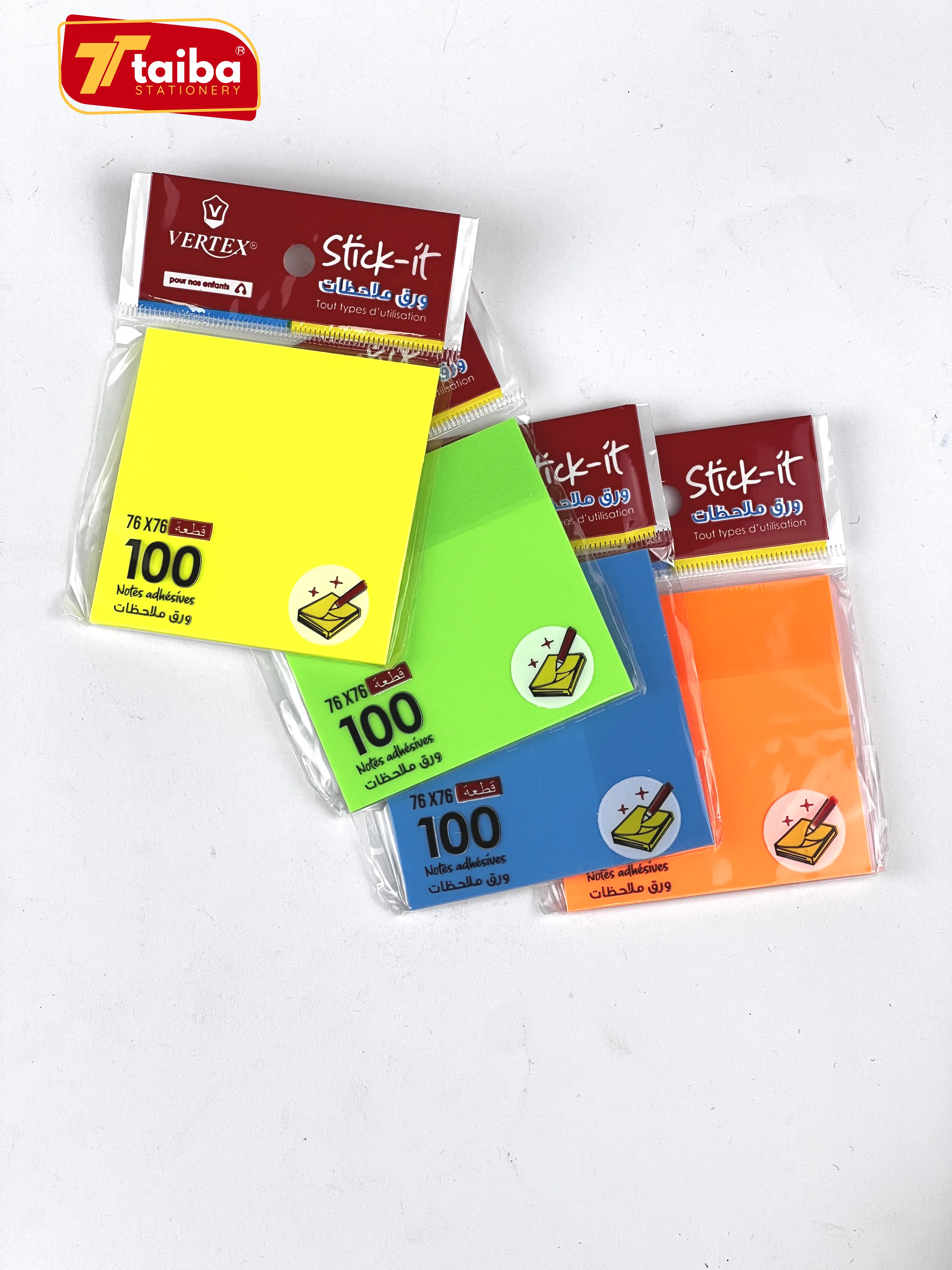 POST IT 76*76 FLUO PET VERTEX VP-3346