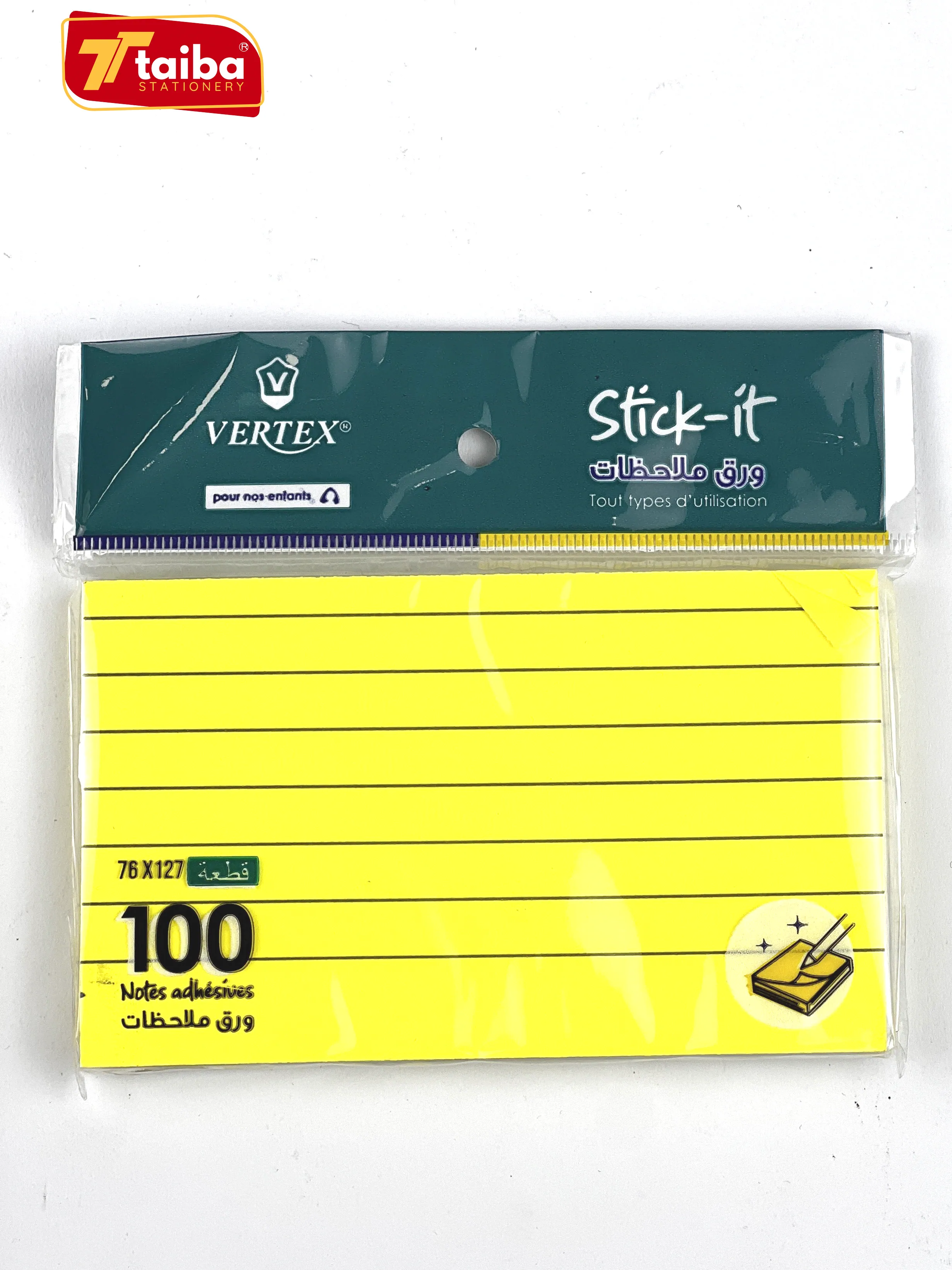 POST IT 76*127 FUO ALIGNEE VERTEX VP-3355