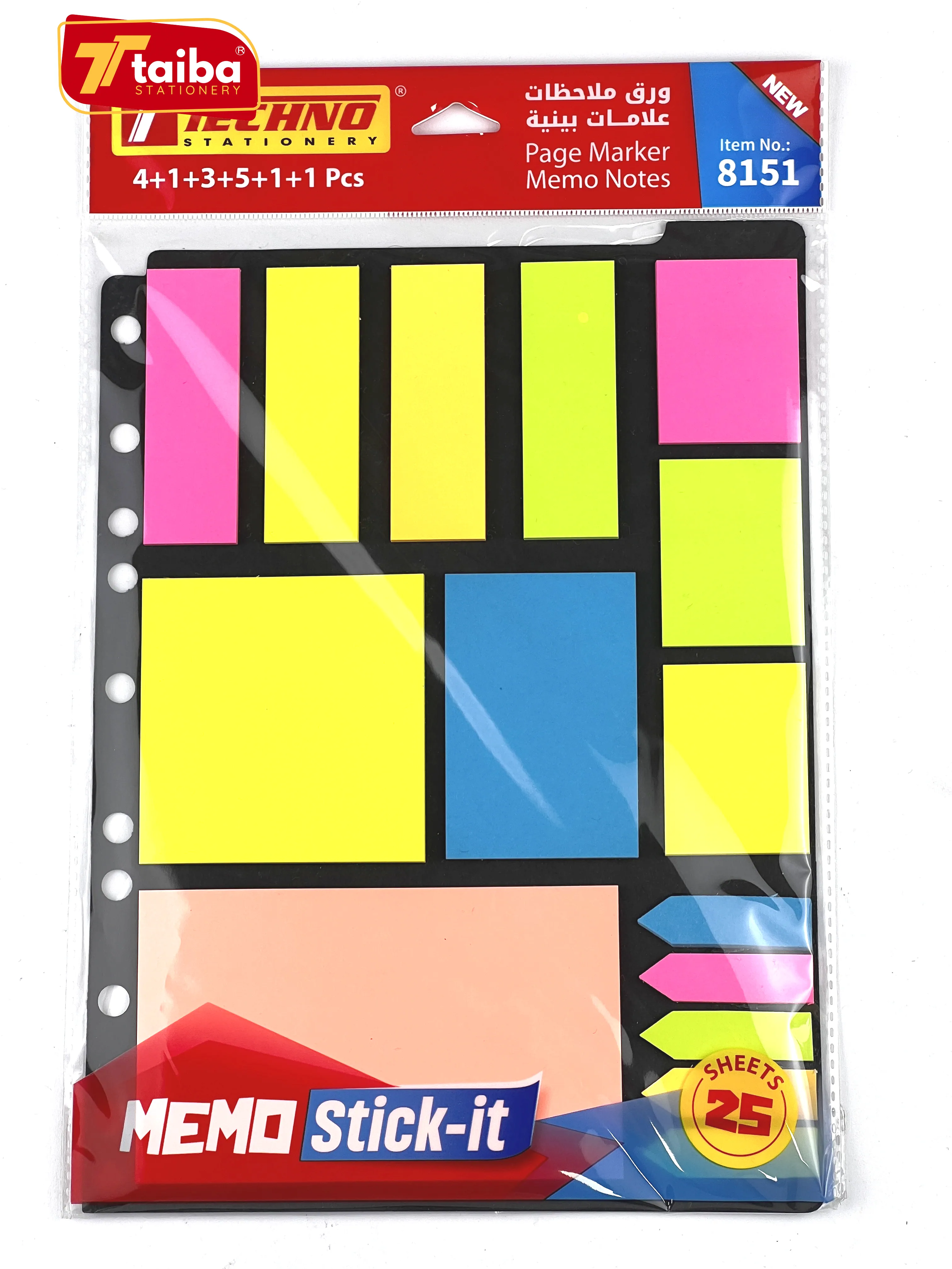 NOTES ADHESIVES MEMO TCHNO 8151