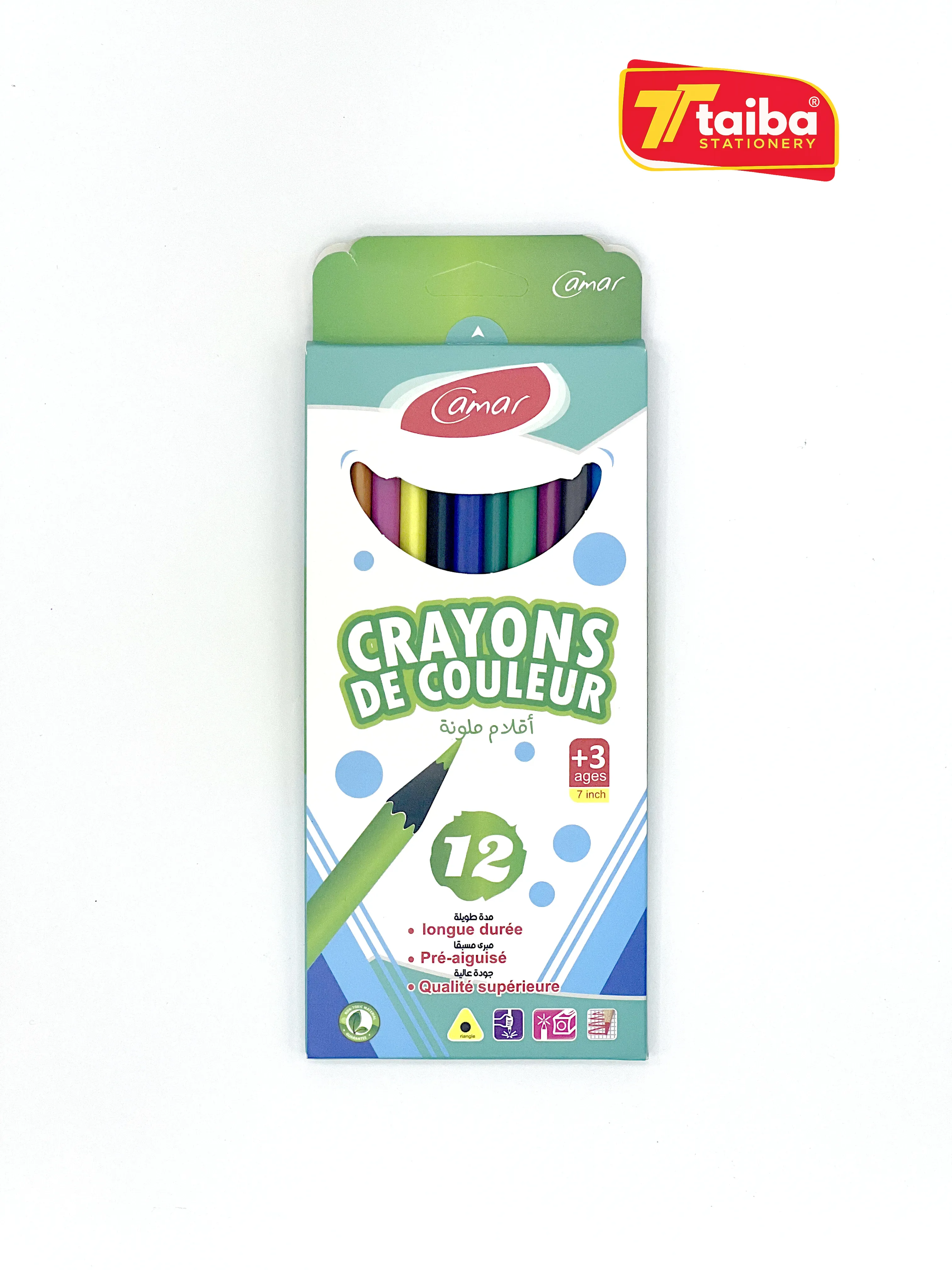 CRAYON COULEUR DE 12 LONG 37106