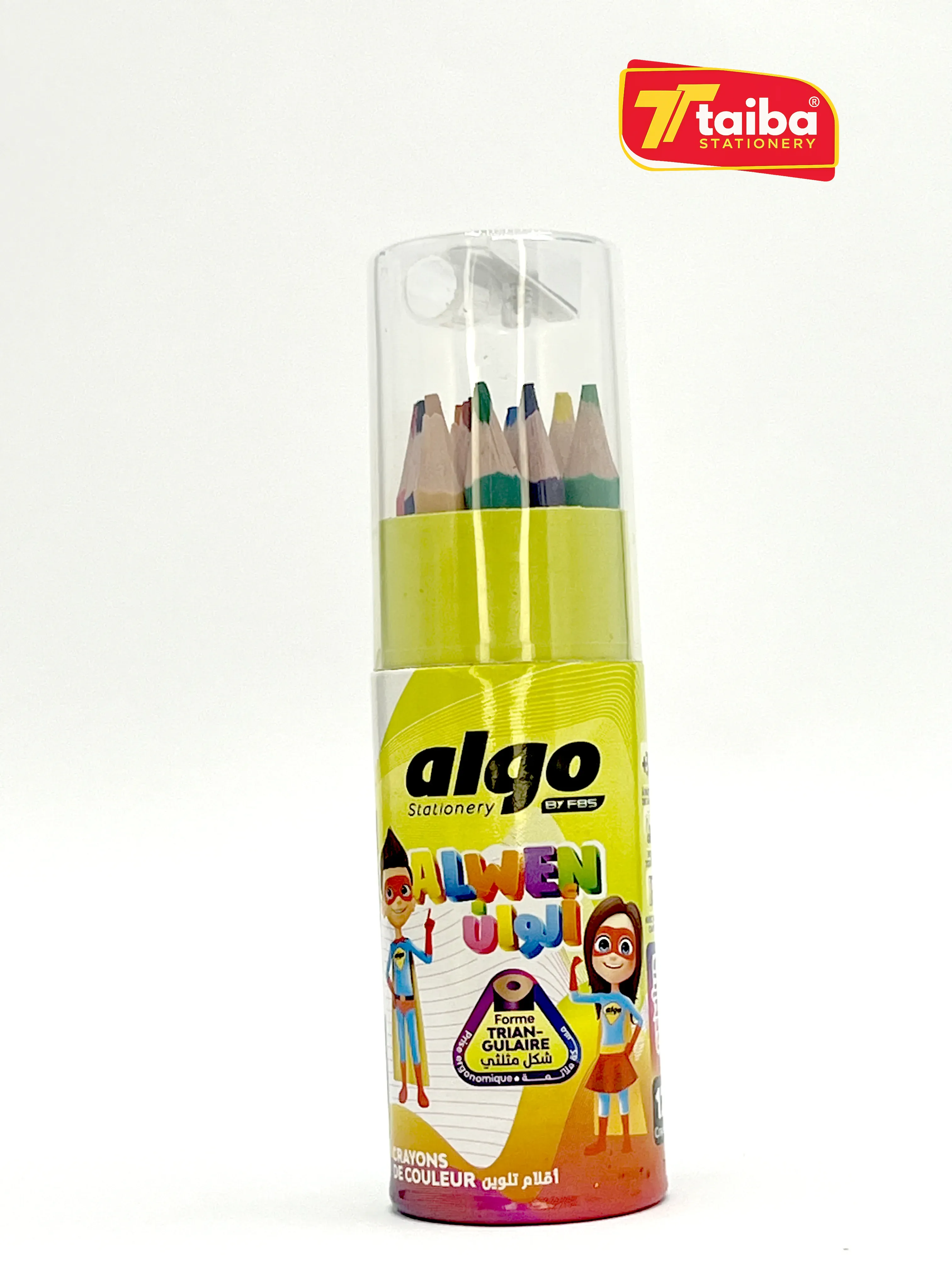 CRAYONS COULEUR EFFACABLE 12 COULEURS AL 2607