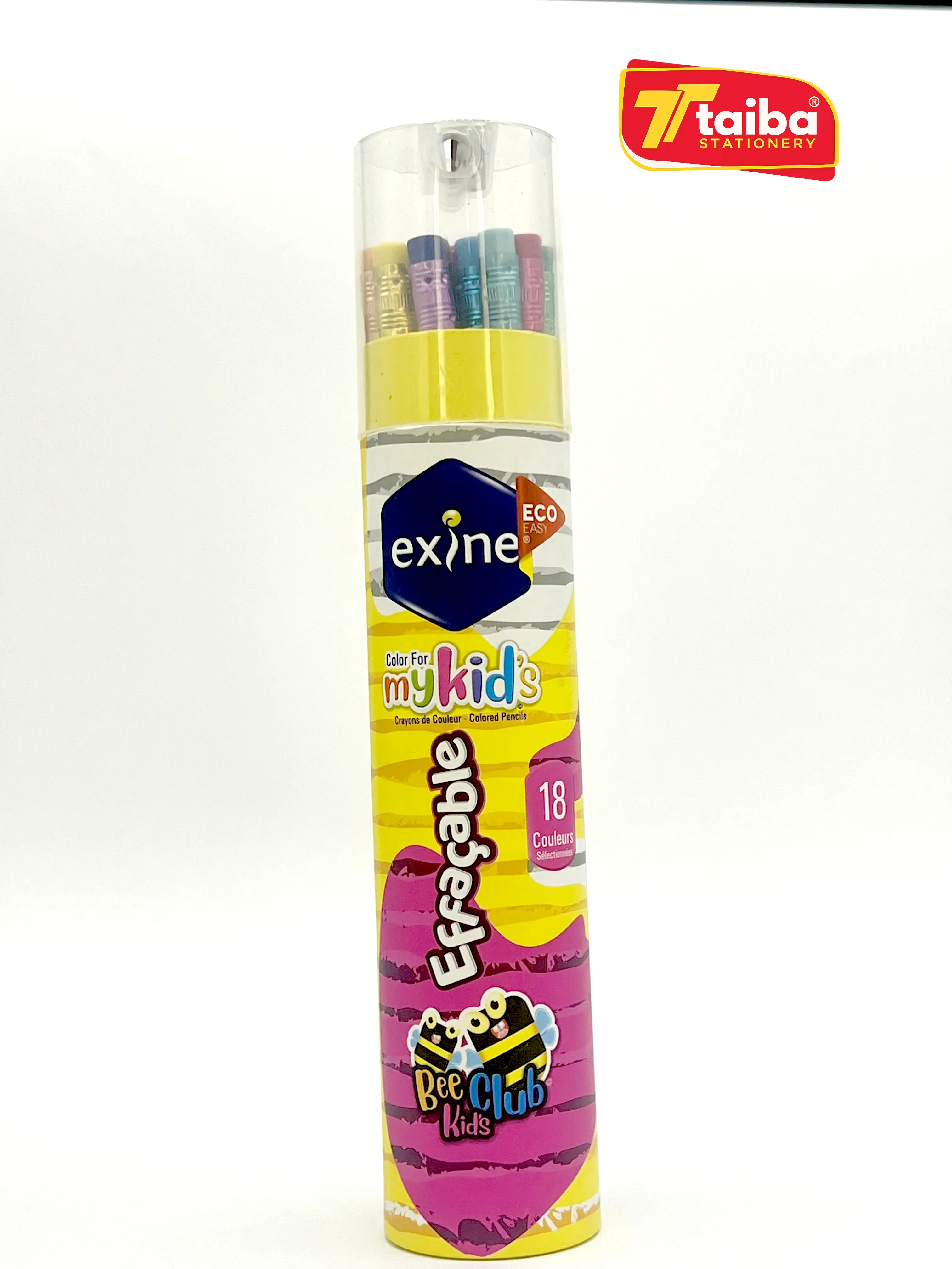 CRAYONS DE COULEURS 18*18 EFFACABLE BTS RONDE IS01 023
