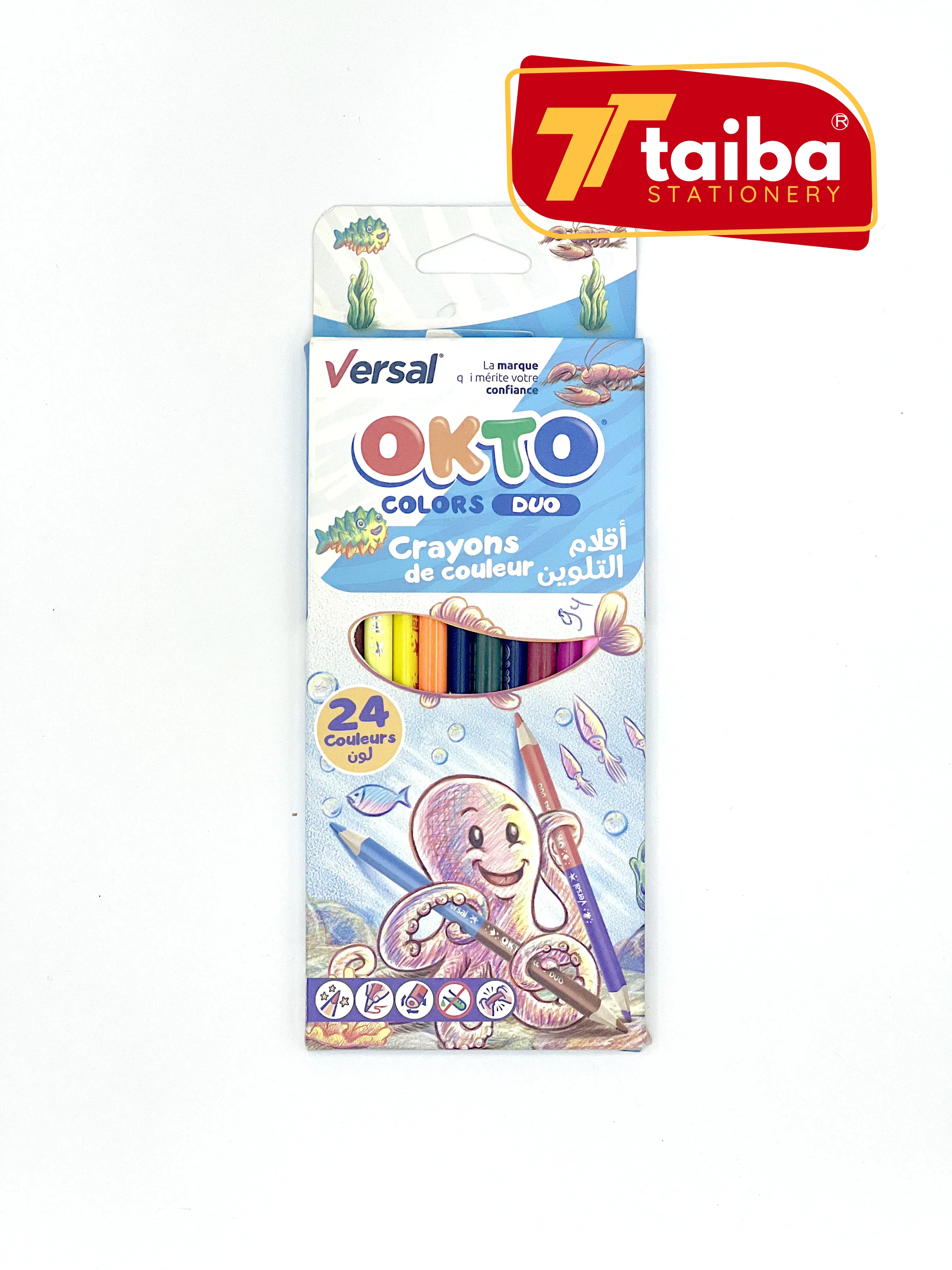 Crayons de couleurs 24 pcs