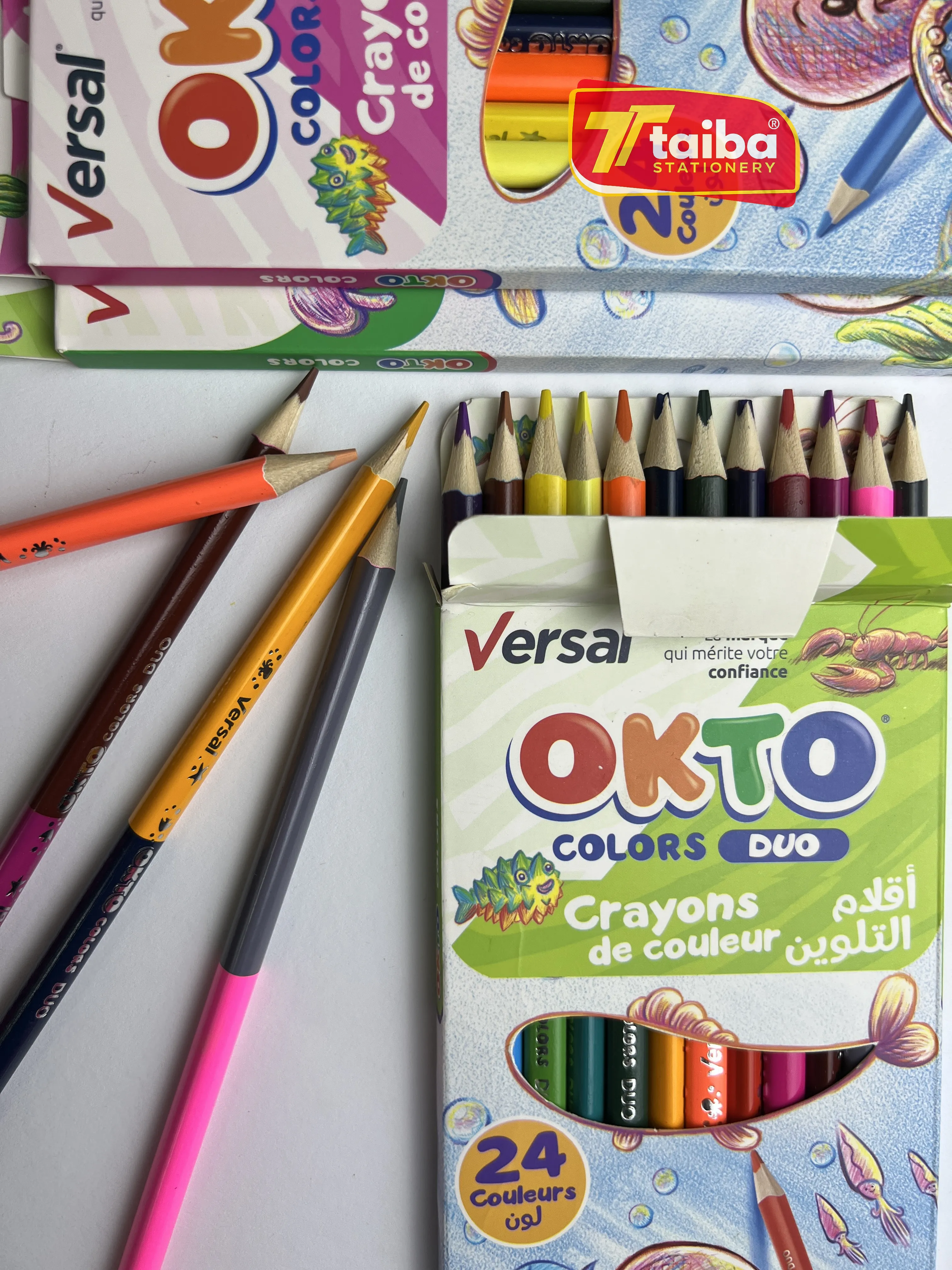 Crayons de couleurs 24 pcs