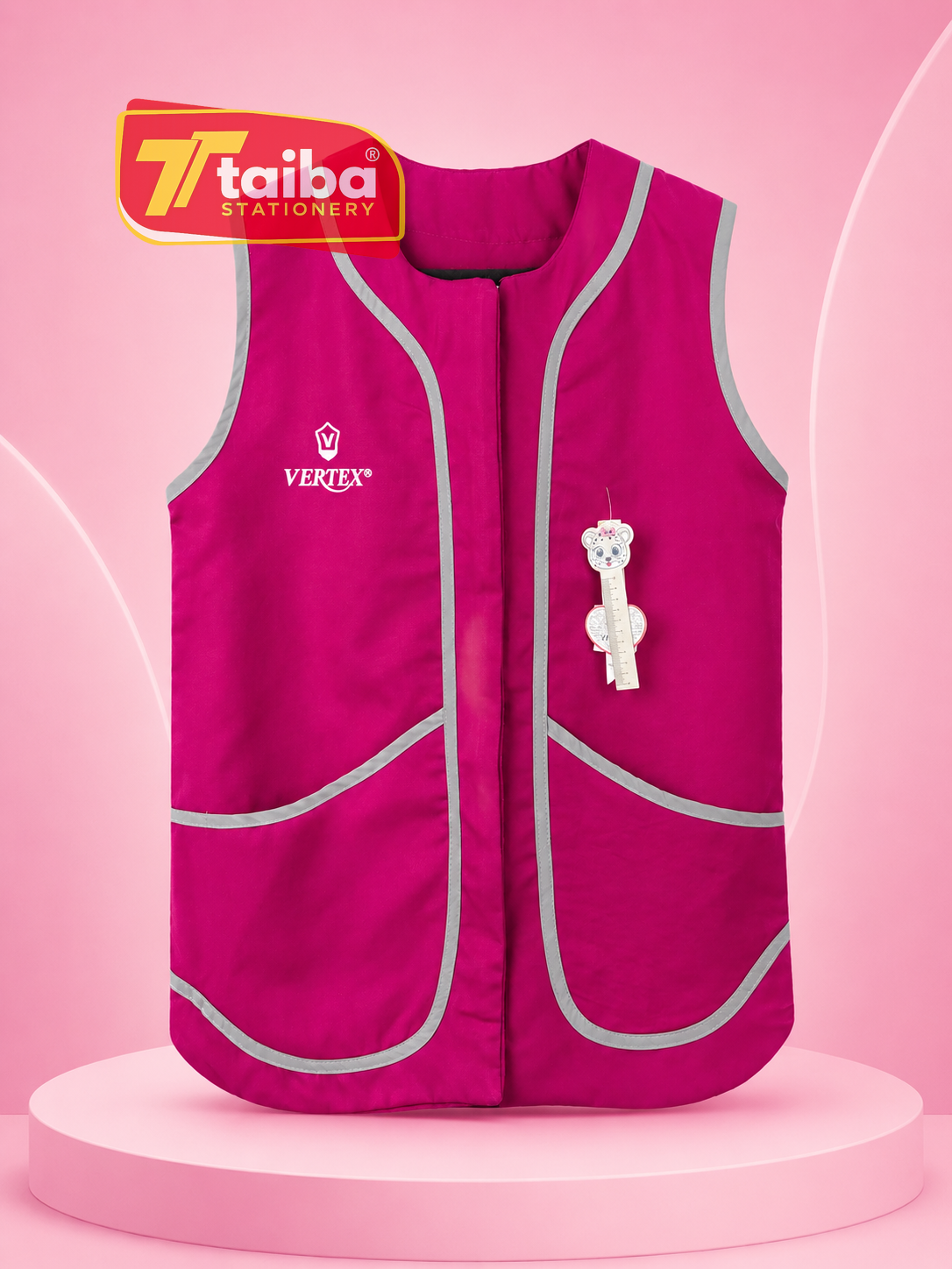 TABLIER ROSE POUR FILLEPRIMAIRE 6-8-10 RS-086