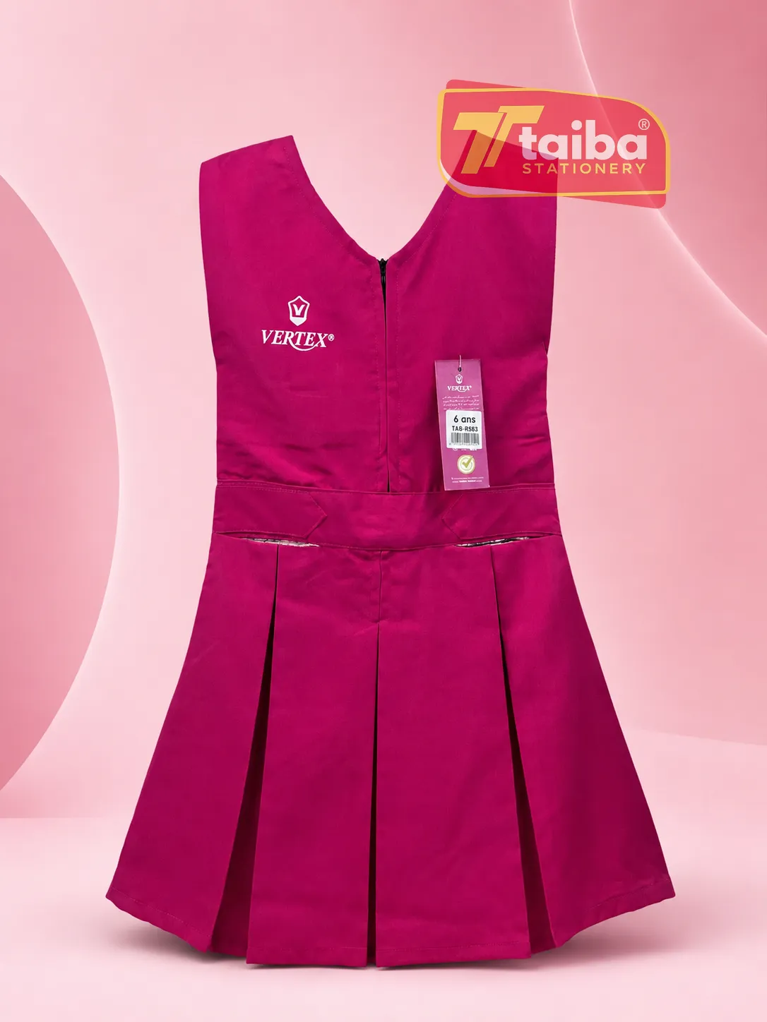TABLIER ROSE POUR FILLE PRIMAIRE 6-8-10 TABLIER ROSE POUR FILLE PRIMAIRE 6-8-10 RS-083