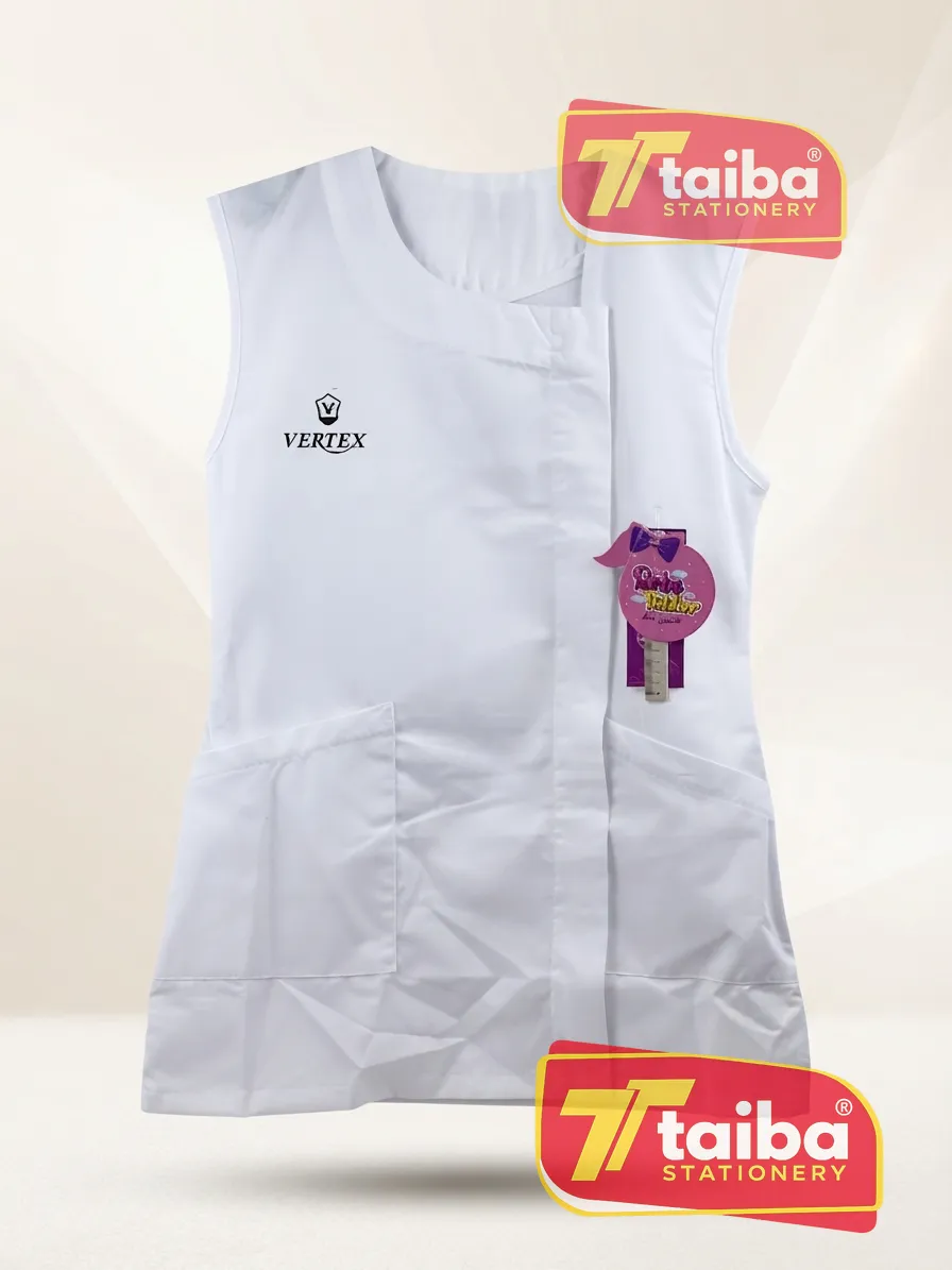 TABLIER SCOLAIRE BLANVHE LYCEE 15-16-17 ANS RS067