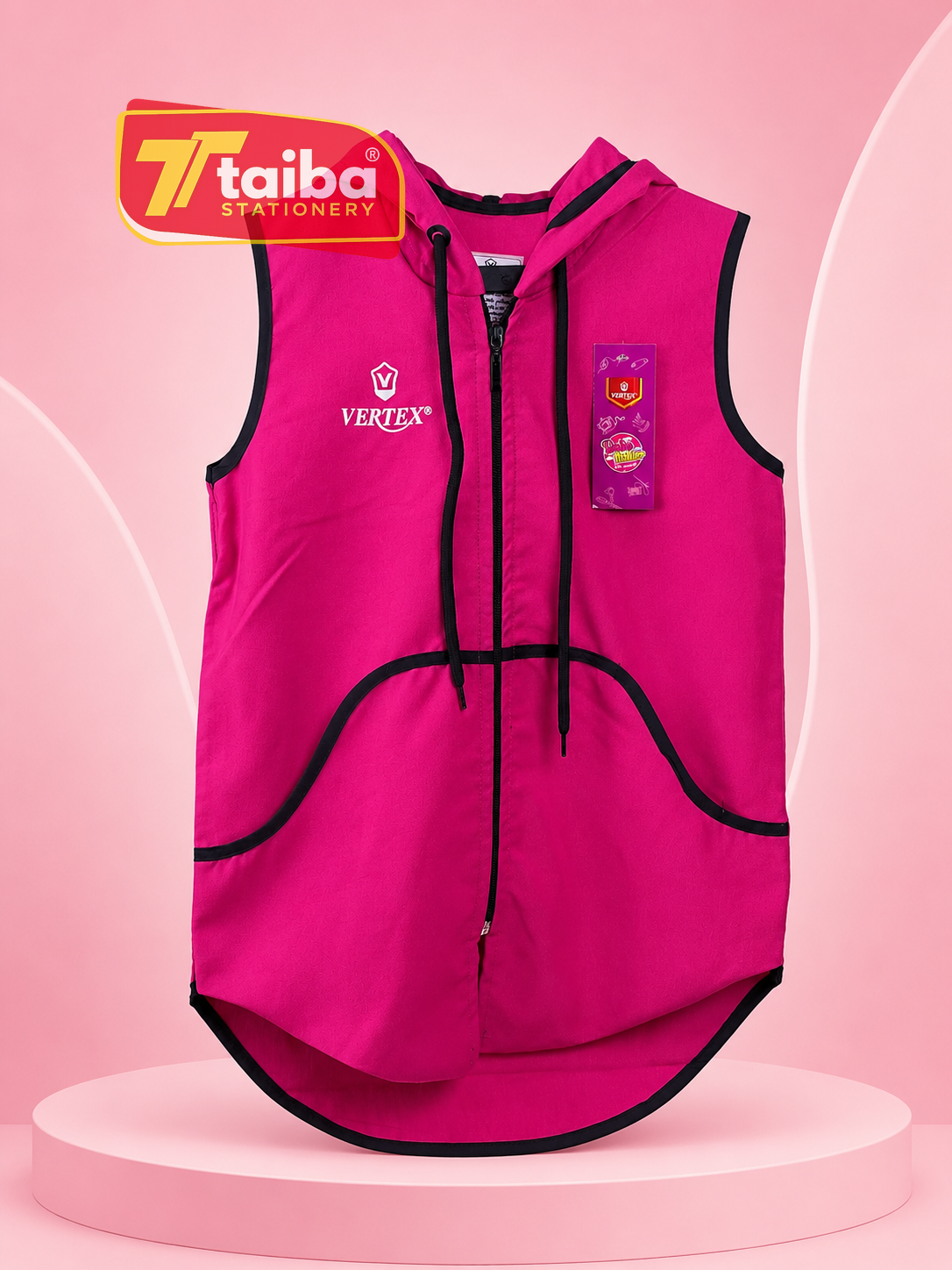 TABLIER SCOLAIRE ROSE 6-8-10 RS057