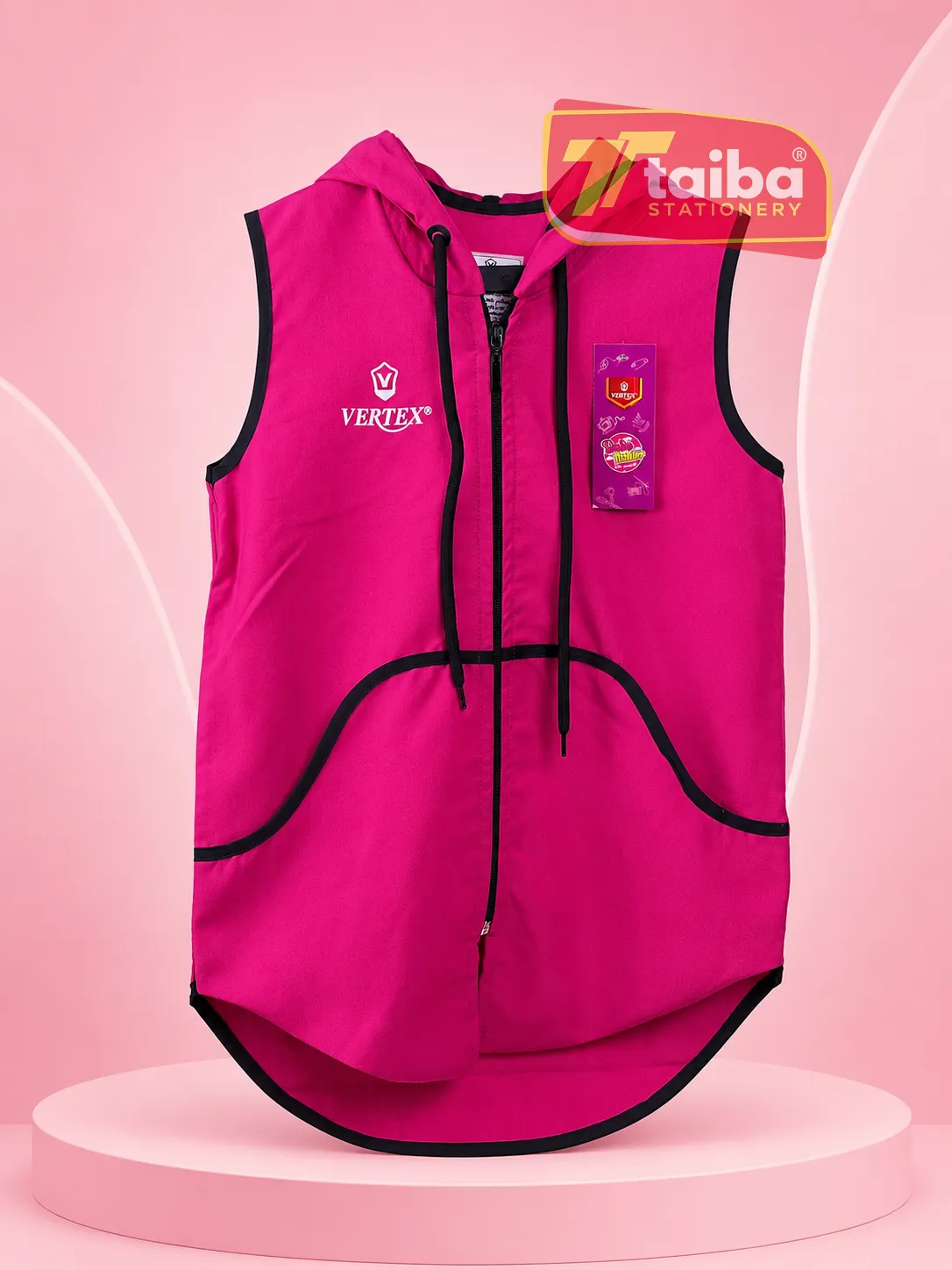 TABLIER SCOLAIRE ROSE 6-8-10 RS057
