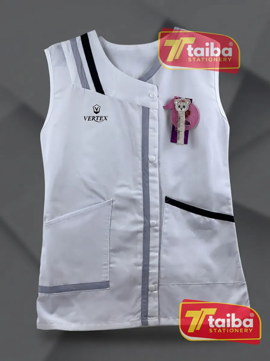 TABLIER SCOLAIRE BLANCHE CEM 10-12-14 RS052