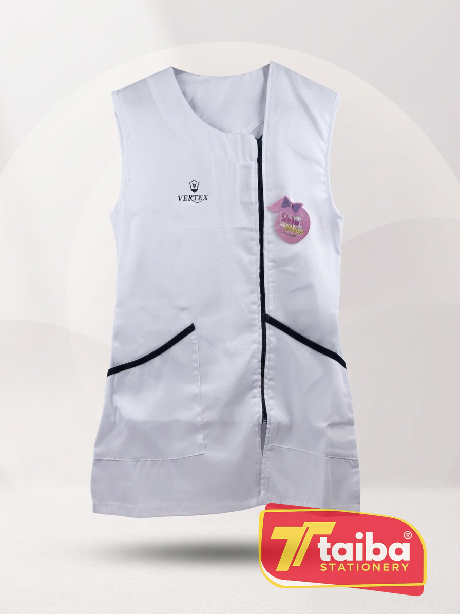 TABLIER SCOLAIRE BLANCHE LYCEE 15-16-17 ANS RS068