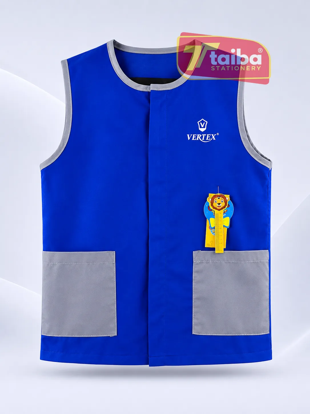 TABLIER BLEU POUR GARCON PRIMAIRE OVER SIZE 6-8-10 ANS BL074