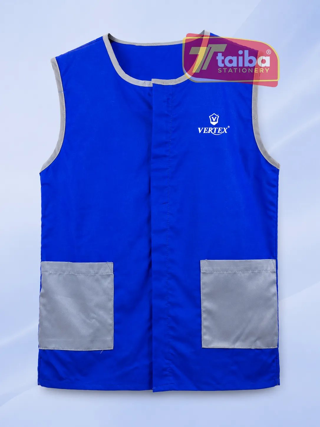 TABLIER BLEU POUR GARCON CEM OVER SIZE 10-12-14 VERTEX