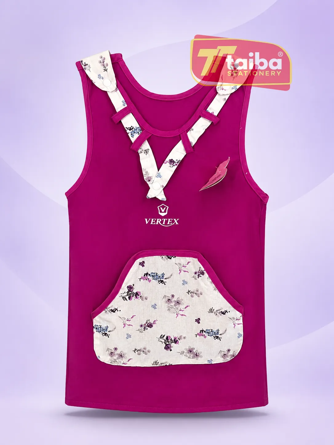 TABLIER SCOLAIRE ROSE 6-8-10