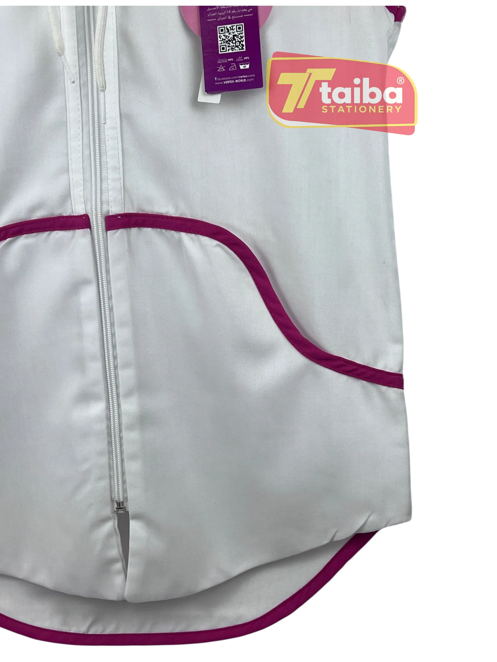 TABLIER SCOLAIRE BLANCHE CEM 10-12-14
