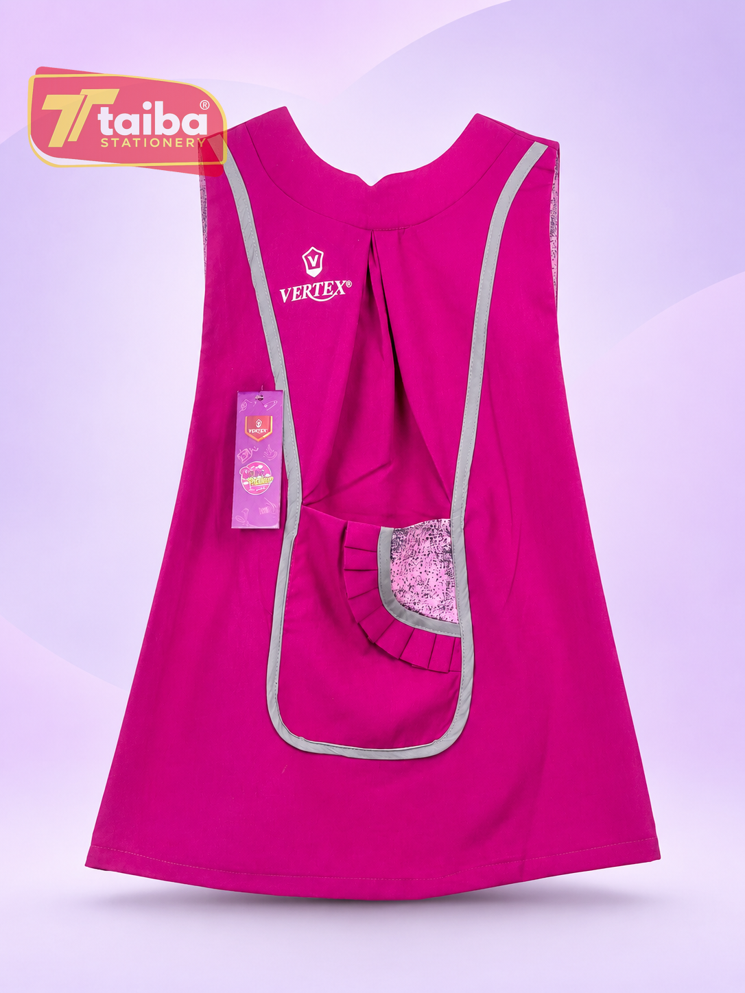 TABLIER ROSE POUR FILLE PRESCOLAIRE 4-5-6