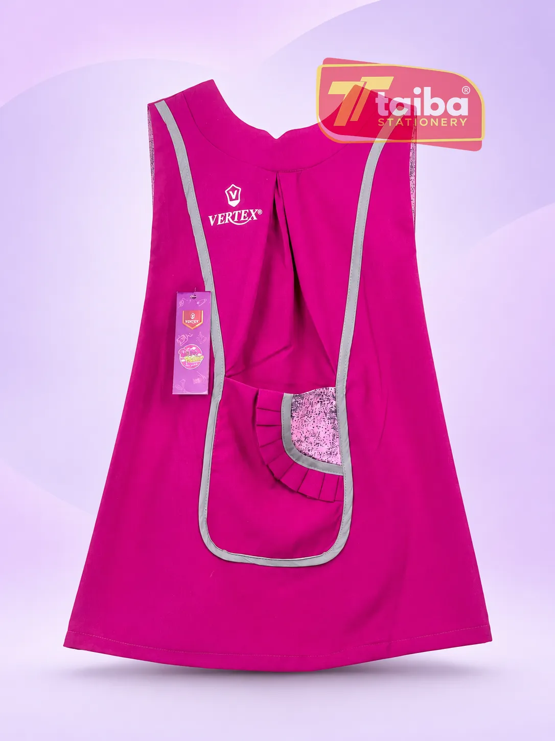 TABLIER ROSE POUR FILLE PRESCOLAIRE 4-5-6