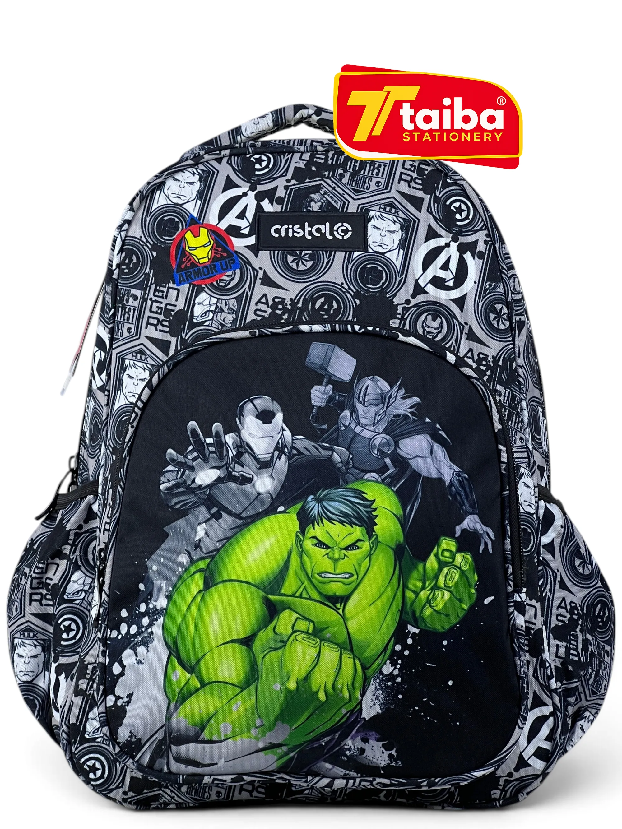 SAC A DOS SCOLAIRE FANTAISIE DIFF MOTIF 2 COMPART 17 CRISTAL CR-3419