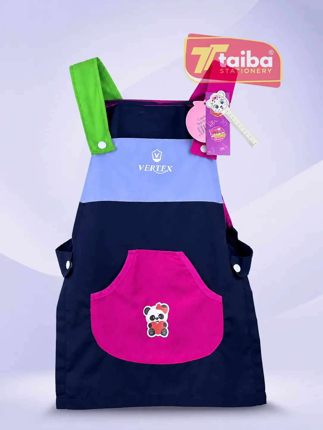TABLIER SCOLAIRE ROSE CRECHE RS054