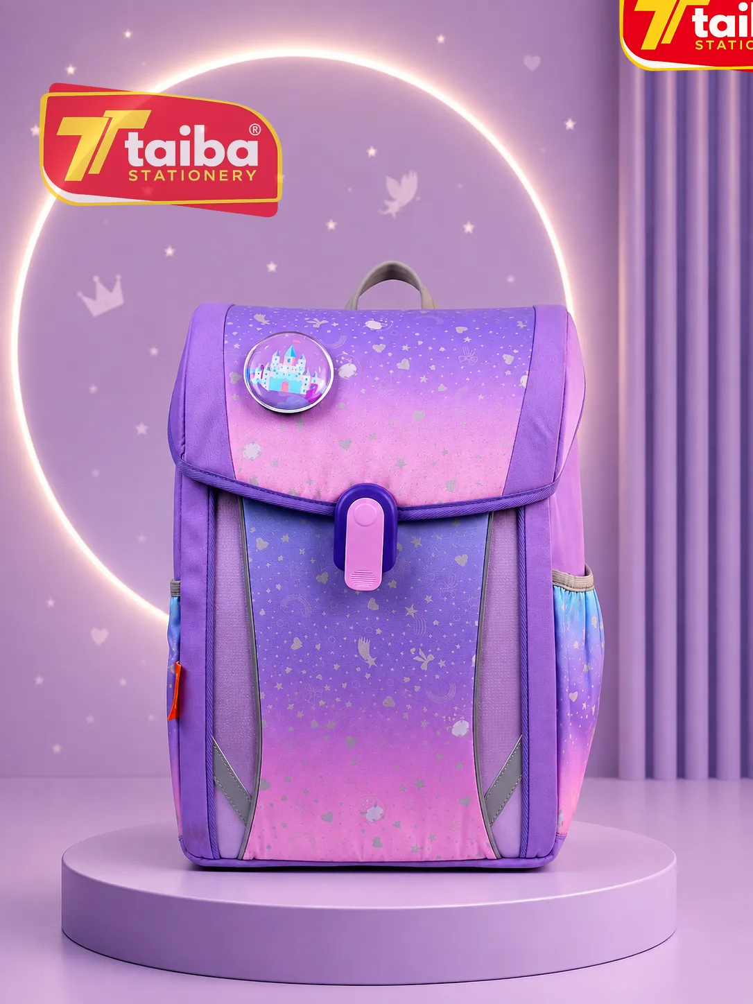 SAC A DOS SCOLAIRE BOPAI VIOLET ET ROSE GRAND 66-0383