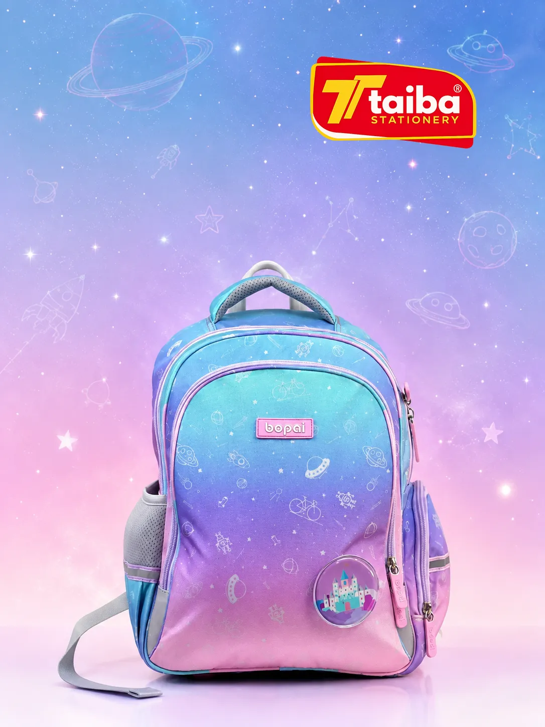 SAC A DOS SCOLAIRE BOPAI PASTEL B66-0198
