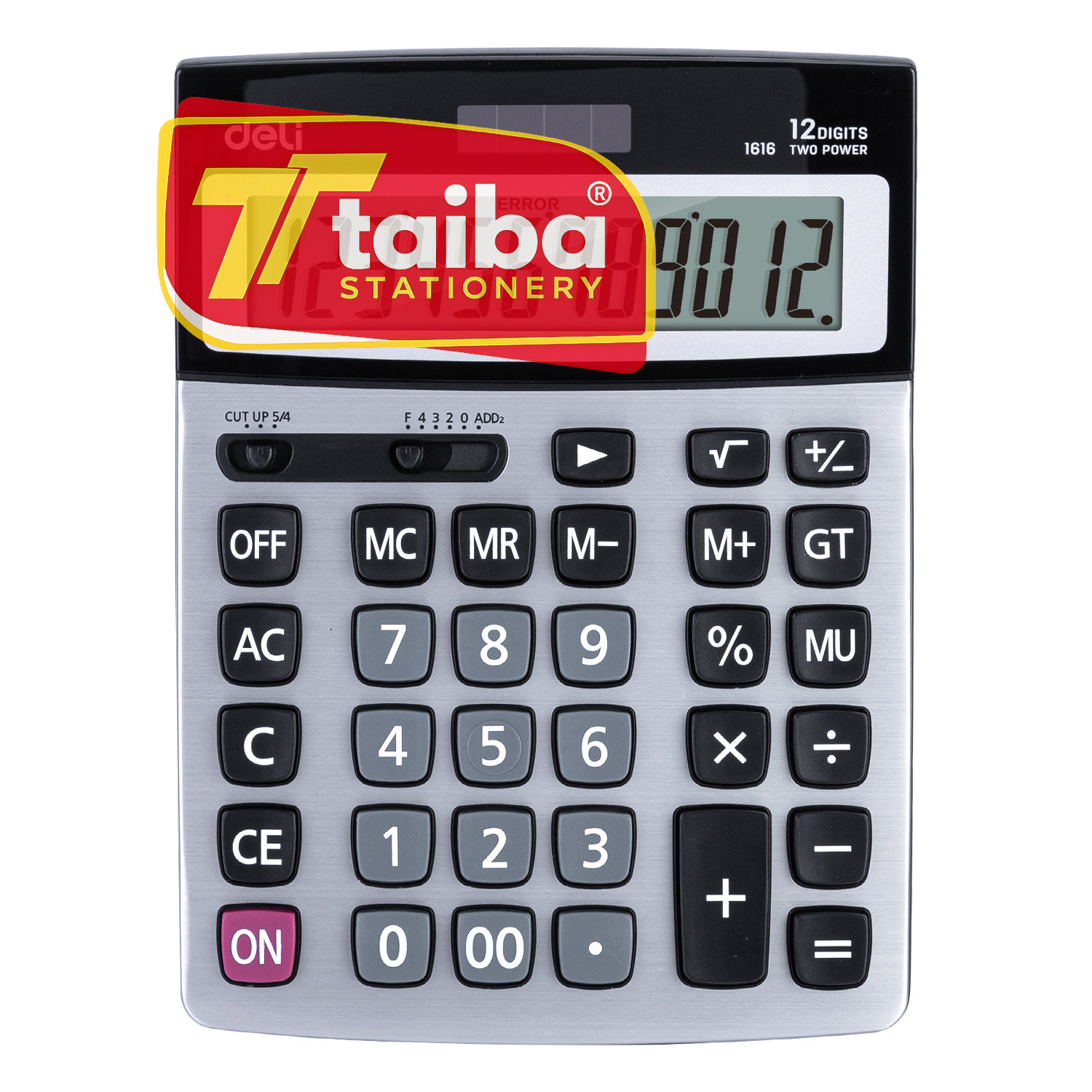 CALCULATRICE DE BUREAU 12 CHIFFRES 208*154*40MM 1616 DELI